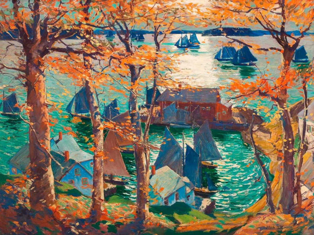 Romantic sunset, Maine art print by Jonas Lie for $57.95 CAD