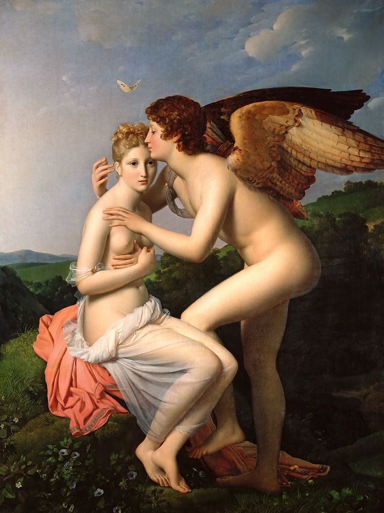 Cupid and Psyche art print by Francois Pascal Simon Gerard for $57.95 CAD