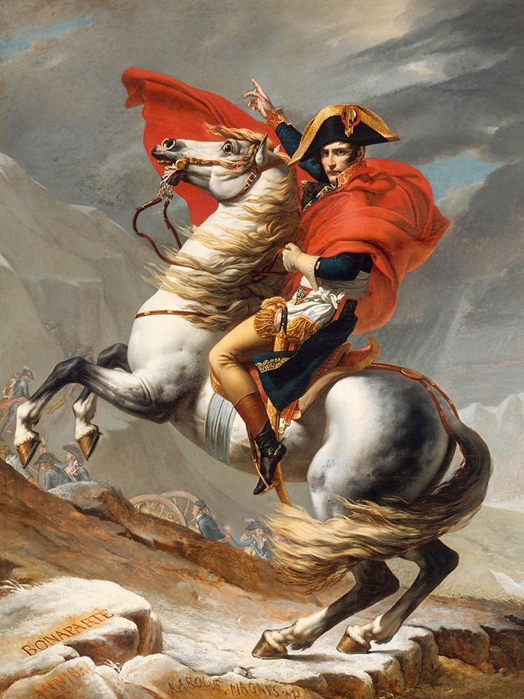 Bonaparte franchissant le Grand Saint-Bernard art print by Jacques-Louis David for $57.95 CAD
