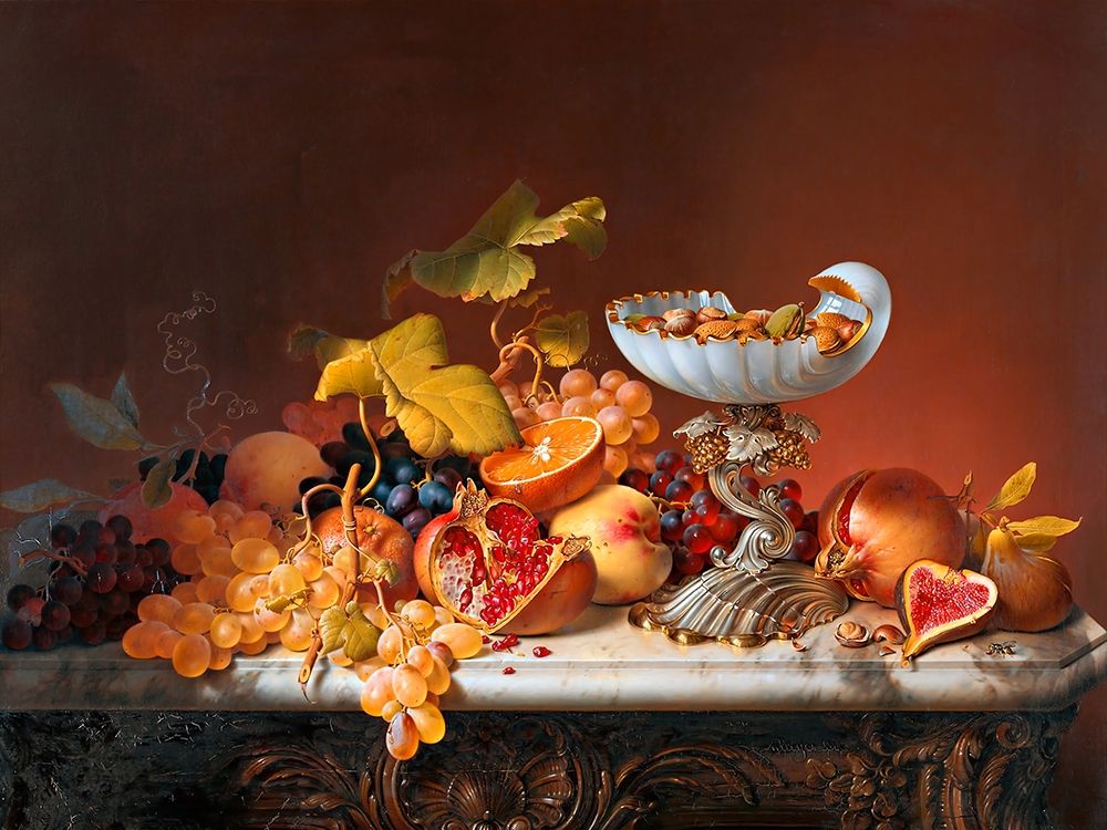 Natura morta con frutta art print by Johann Wilhelm Preyer for $57.95 CAD