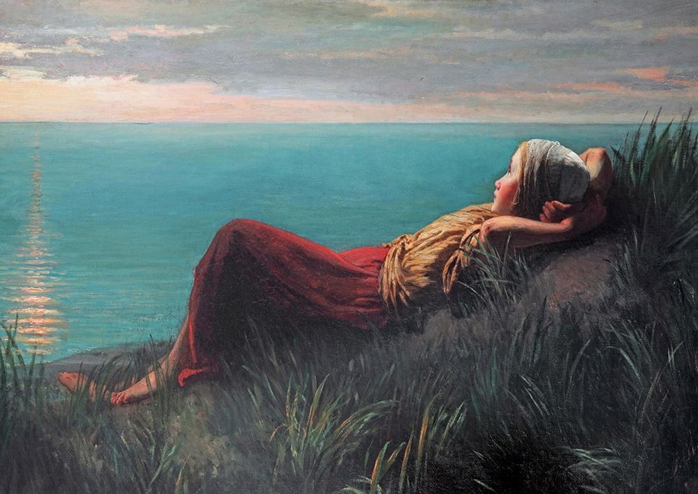 Dreaming art print by Jozef Israels for $57.95 CAD