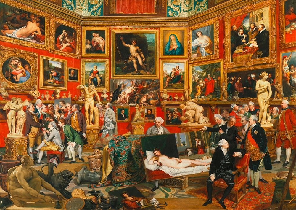 Tribuna of the Uffizi art print by Johan Zoffany for $57.95 CAD