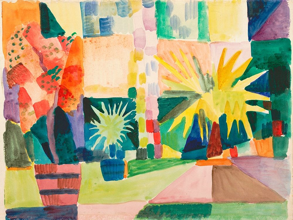 Garden on Lake Thun art print by August Macke for $57.95 CAD