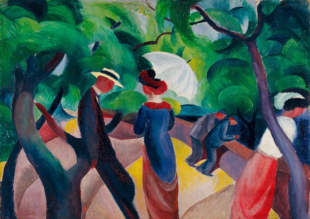 Promenade art print by August Macke for $57.95 CAD