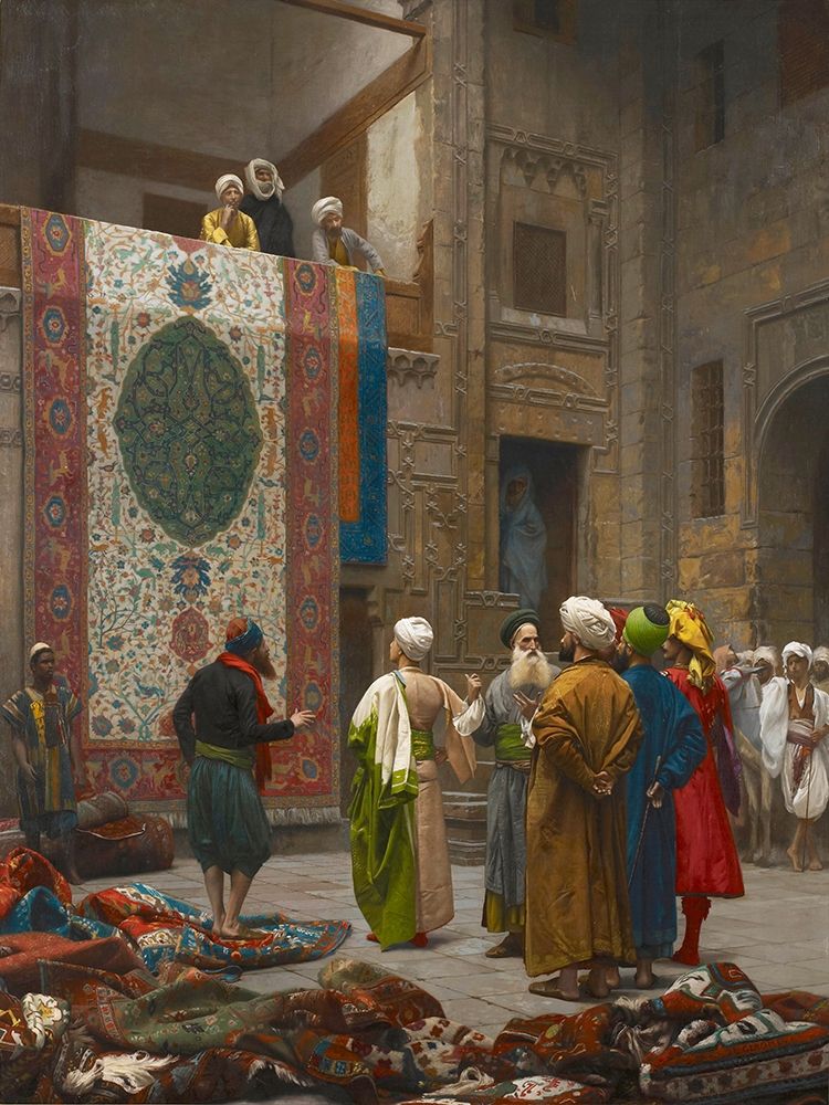 The Carpet Merchant art print by Jean-Leon Gerome for $57.95 CAD