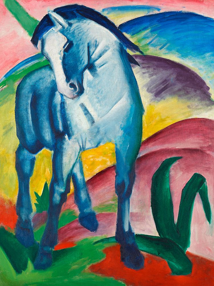 Blue Horse I art print by Franz Marc for $57.95 CAD
