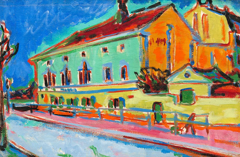 Dance Hall Bellevue art print by Ernst Ludwig Kirchner for $57.95 CAD