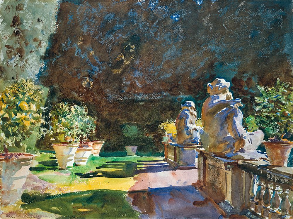 Villa di Marlia, Lucca art print by John Singer Sargent for $57.95 CAD