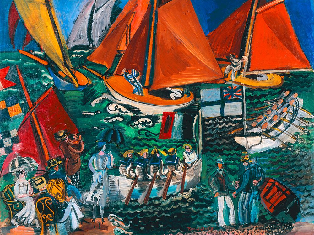 Fete Nautique art print by Raoul Dufy for $57.95 CAD