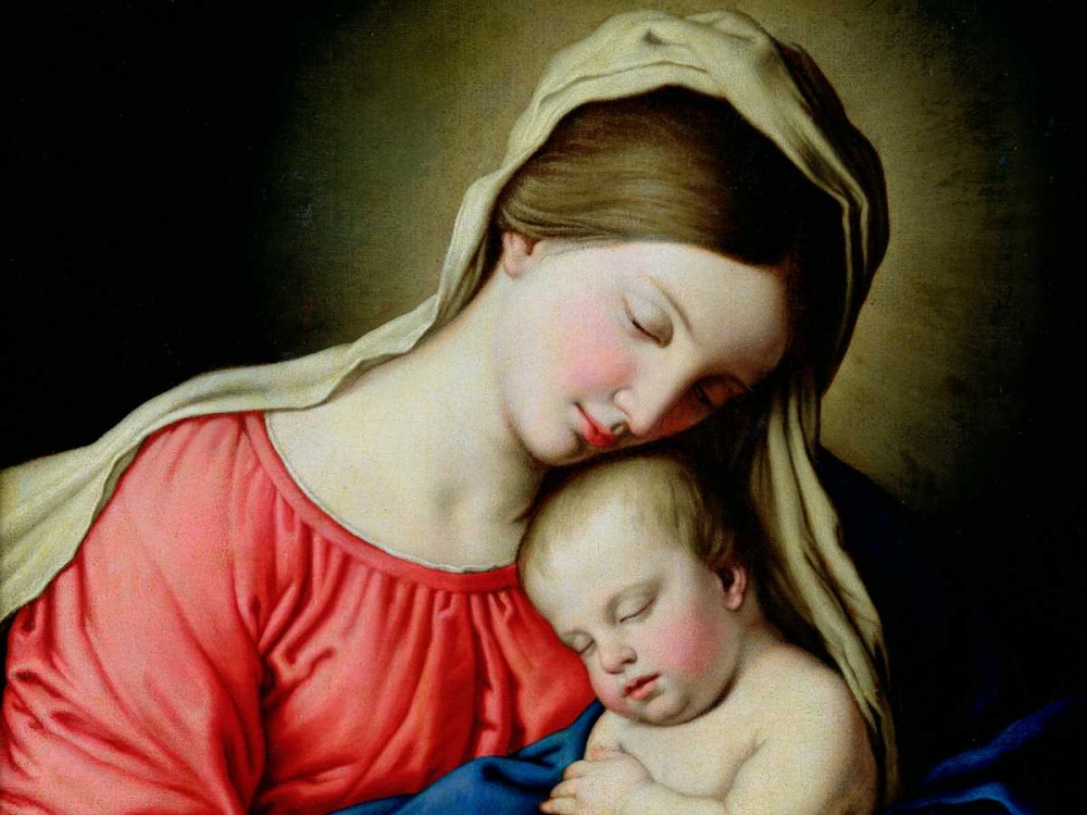 Beata Vergine con Bambino art print by Sassoferrato for $57.95 CAD