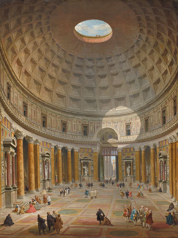 Interior of the Pantheon, Rome art print by Giovanni Paolo Panini for $57.95 CAD