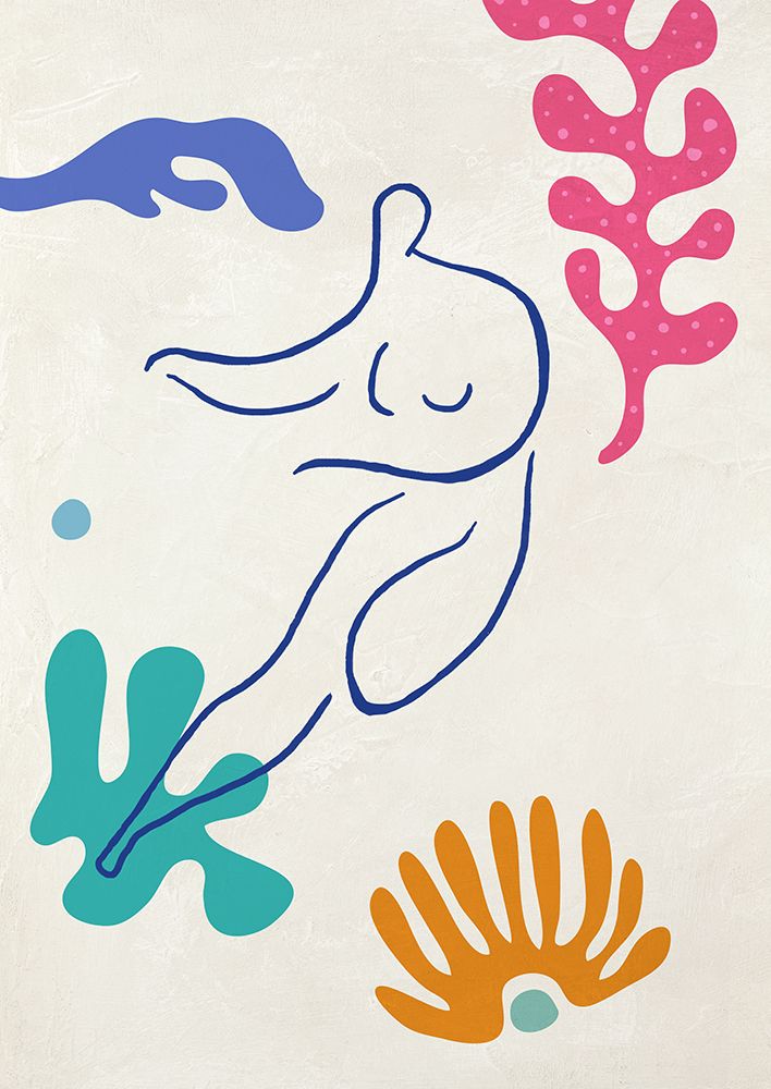Playing in the Waves I art print by Atelier Deco for $57.95 CAD