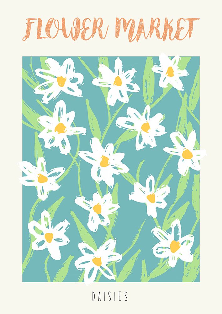 Flower Market: Daisies art print by Atelier Deco for $57.95 CAD