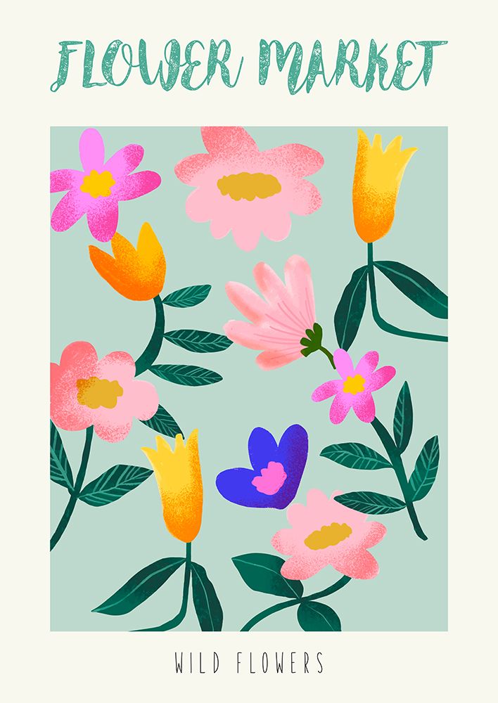 Flower Market: Wild Flowers I art print by Atelier Deco for $57.95 CAD