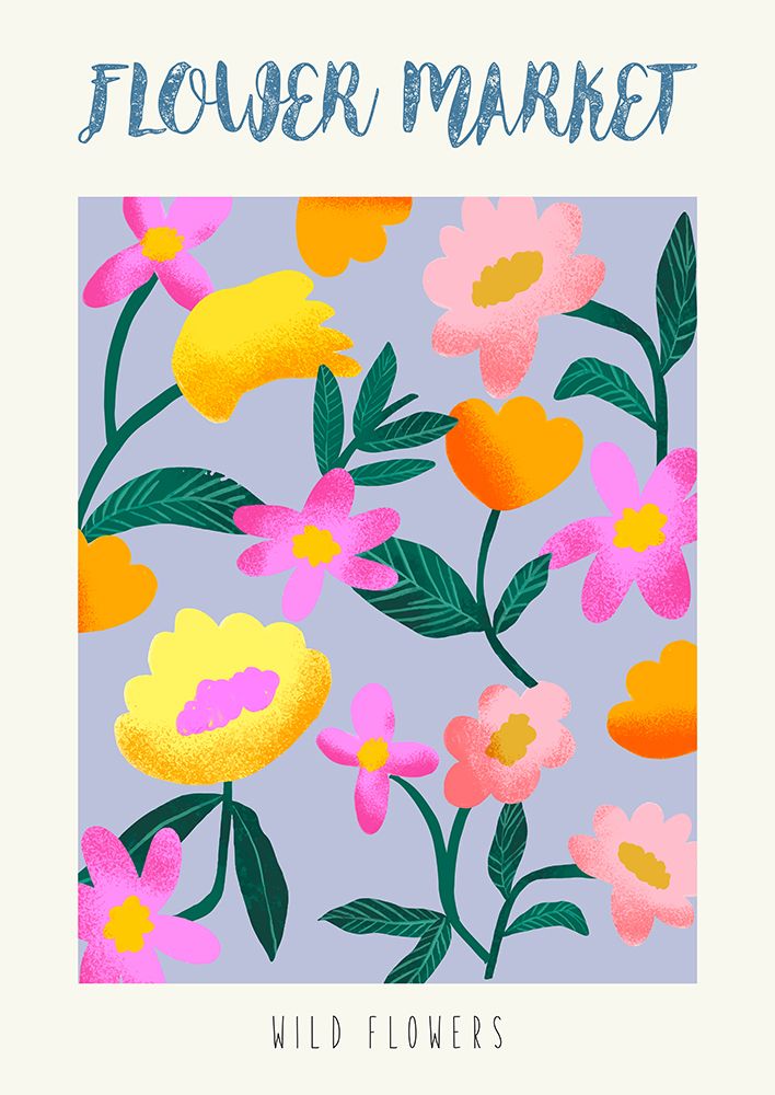 Flower Market: Wild Flowers II art print by Atelier Deco for $57.95 CAD
