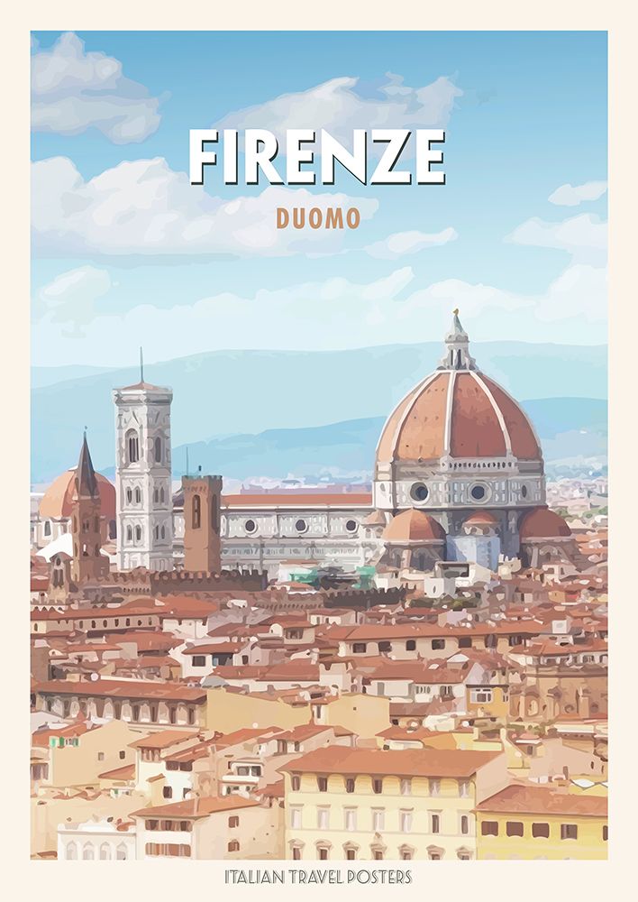 Firenze: Duomo art print by Atelier Deco for $57.95 CAD