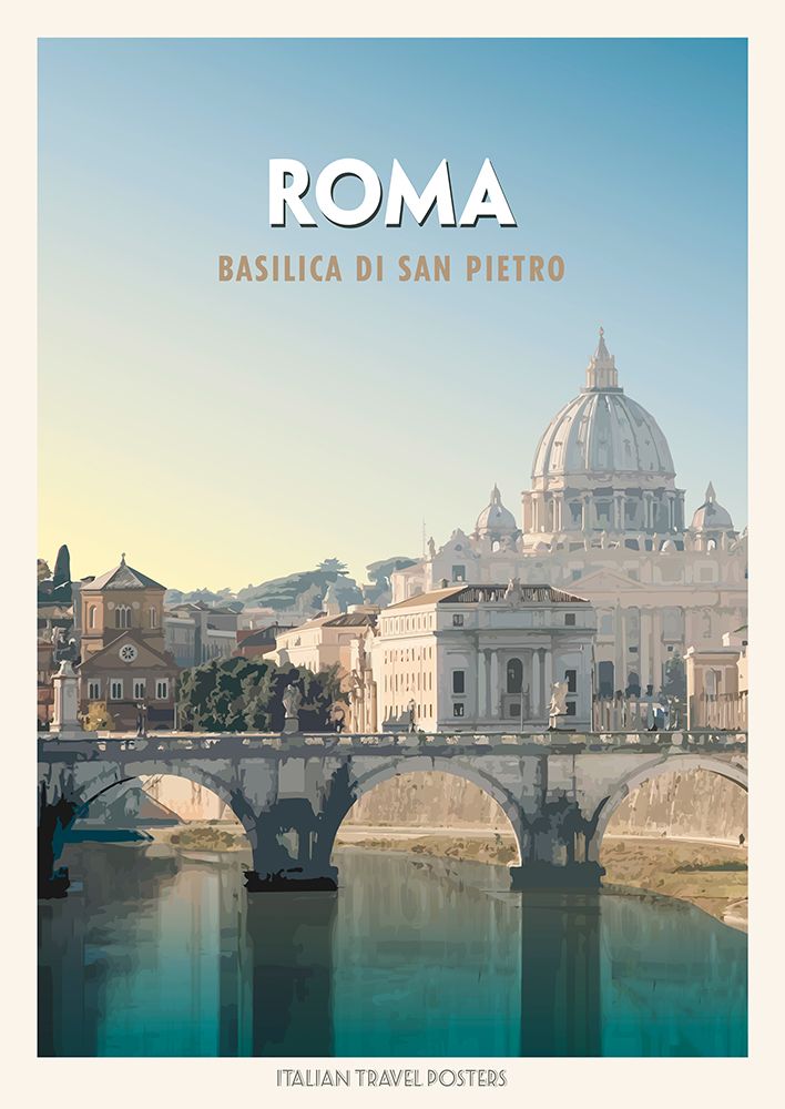 Roma: Basilica di San Pietro art print by Atelier Deco for $57.95 CAD