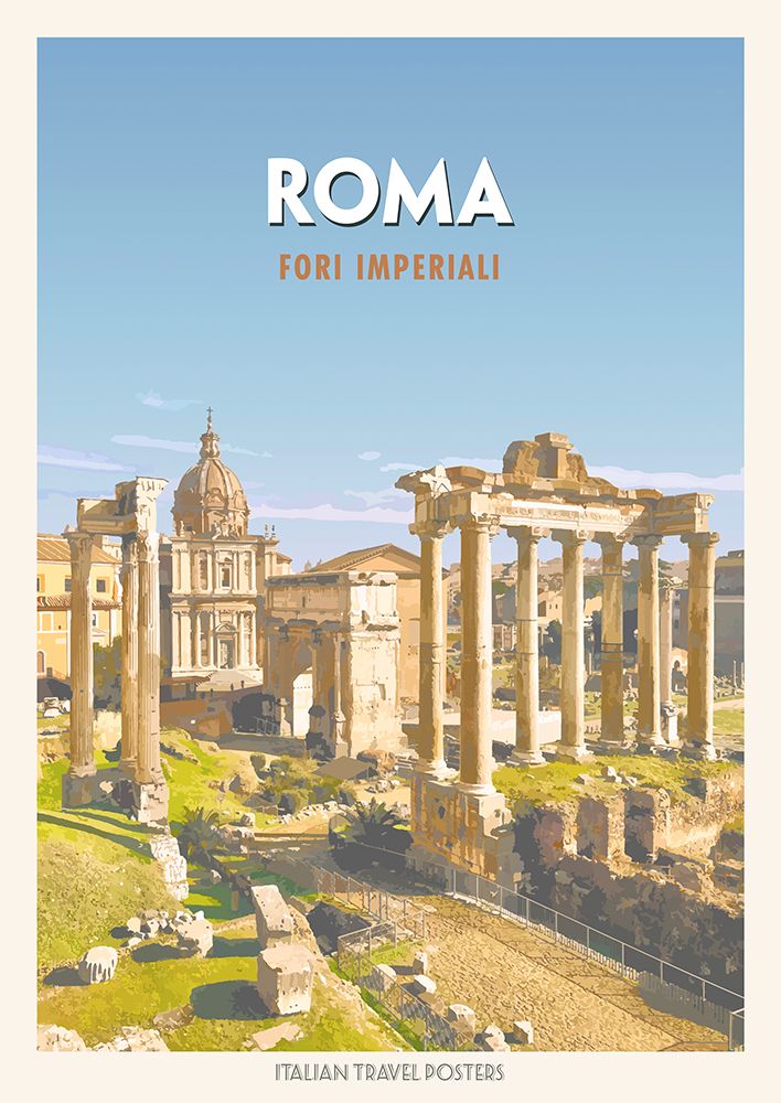Roma: Fori imperiali art print by Atelier Deco for $57.95 CAD