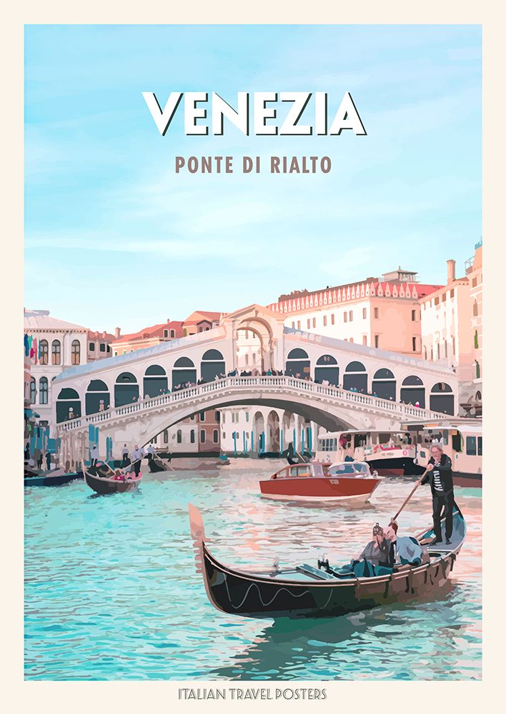 Venezia: Ponte di Rialto art print by Atelier Deco for $57.95 CAD