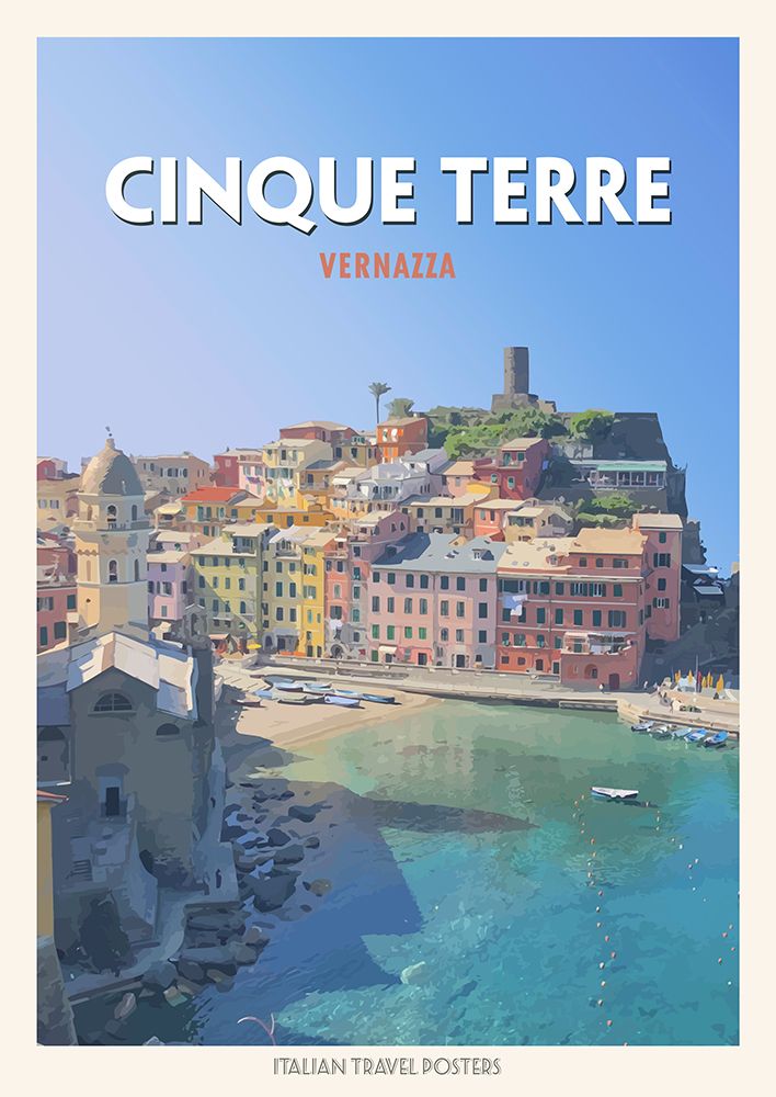 Cinque Terre: Vernazza art print by Atelier Deco for $57.95 CAD