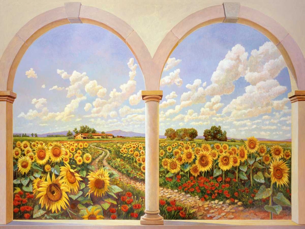 Strada dei girasoli art print by Andrea Del Missier for $57.95 CAD