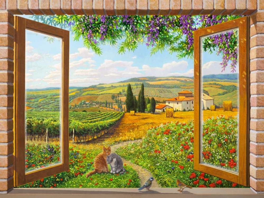 Finestra sulla campagna art print by Andrea Del missier for $57.95 CAD