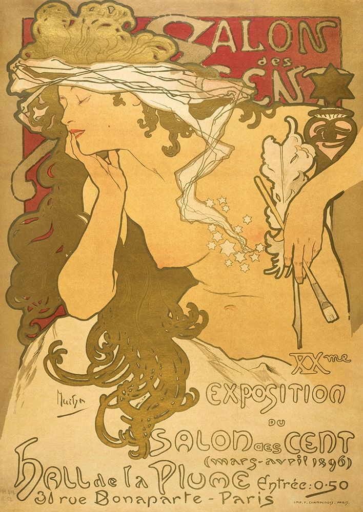 Salon de scent art print by Alphonse Mucha for $57.95 CAD