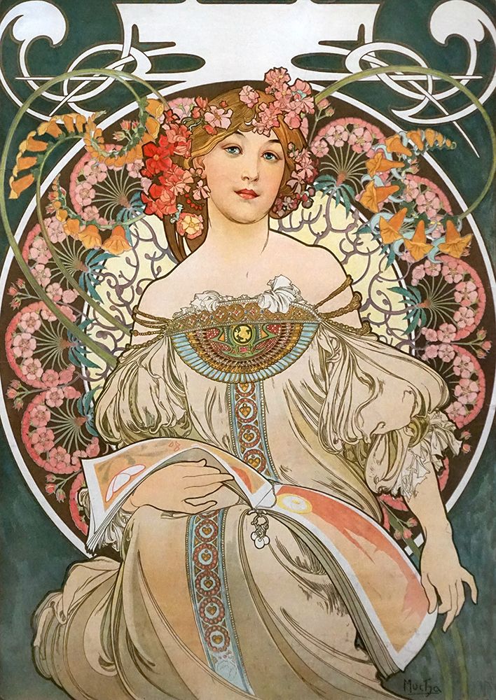 Reverie art print by Alphonse Mucha for $57.95 CAD