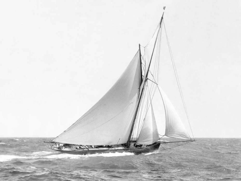 Cutter sailing on the ocean, 1910 art print by Anonymous for $57.95 CAD