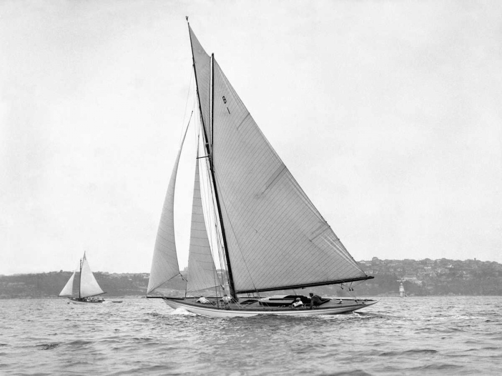 Victorian sloop on Sydney Harbour, 1930 art print by Anonymous for $57.95 CAD