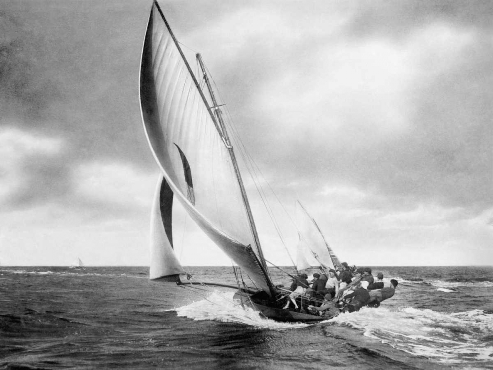 Under sail, Sydney Harbour art print by Anonymous for $57.95 CAD
