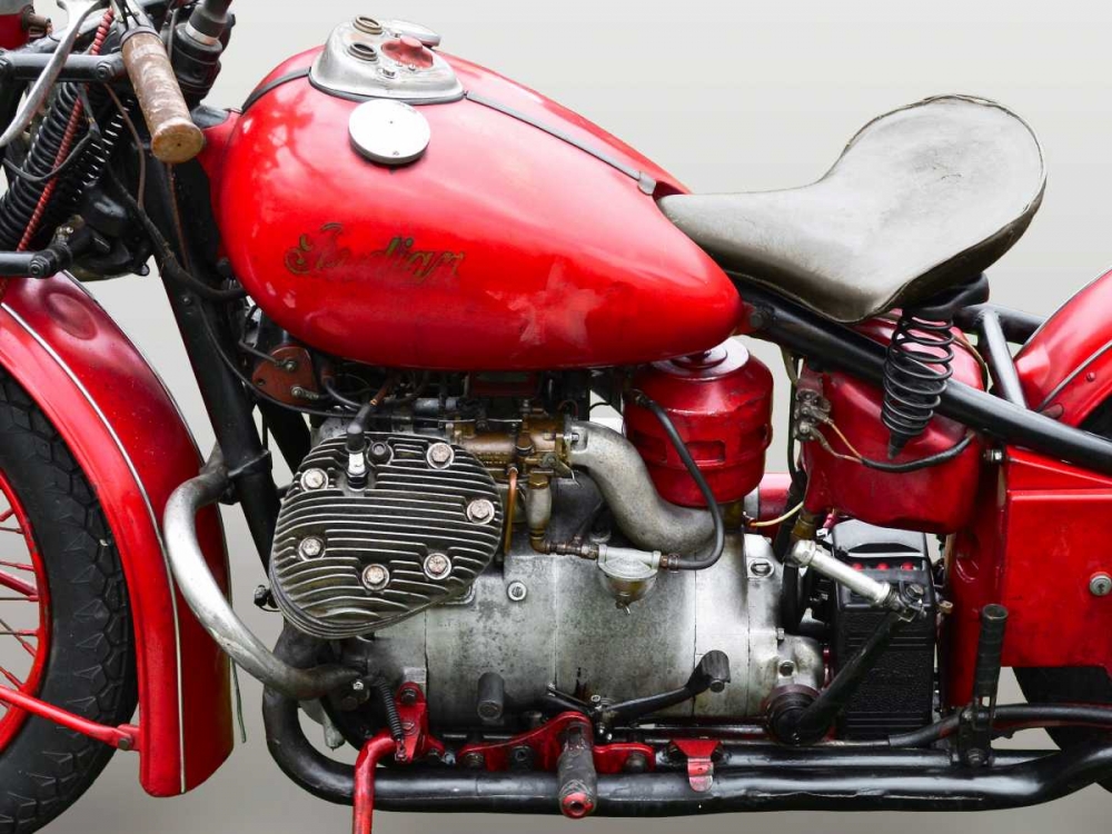 Vintage American motorbike (detail) art print by Gasoline Images for $57.95 CAD