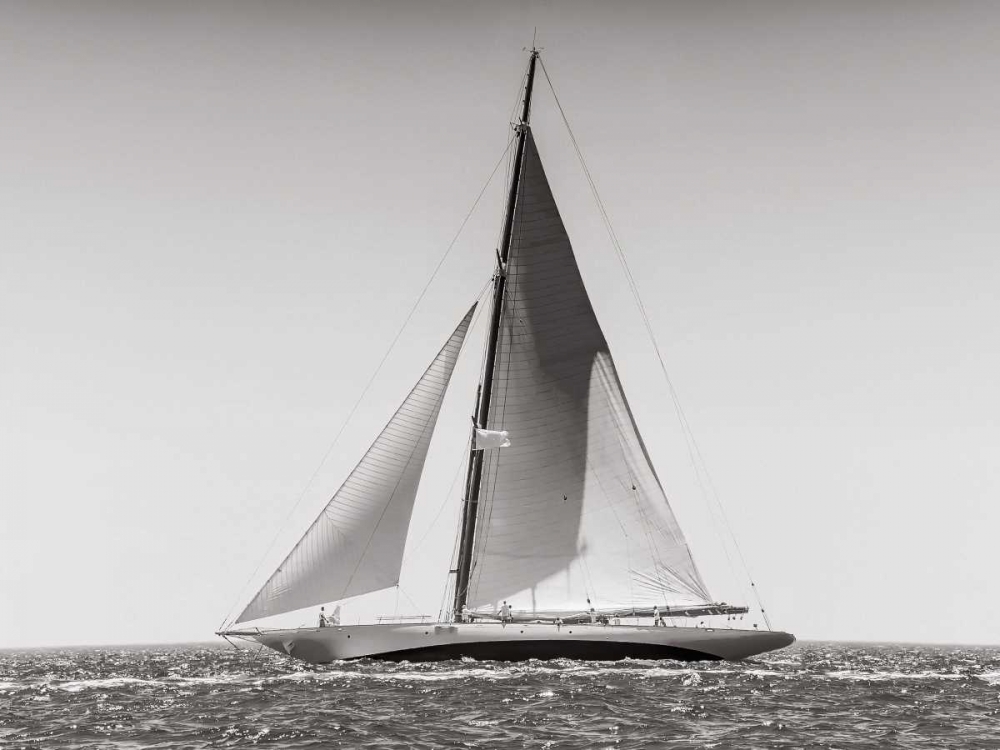 Classic racing sailboat art print by Anonymous for $57.95 CAD