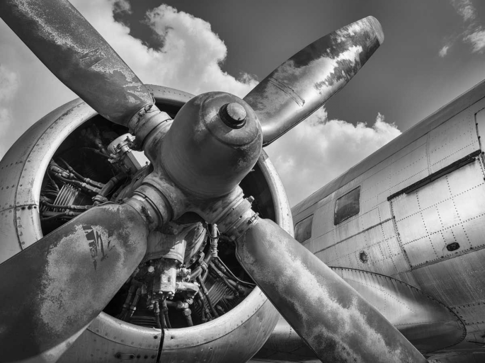 Vintage aircraft propeller art print by Anonymous for $57.95 CAD
