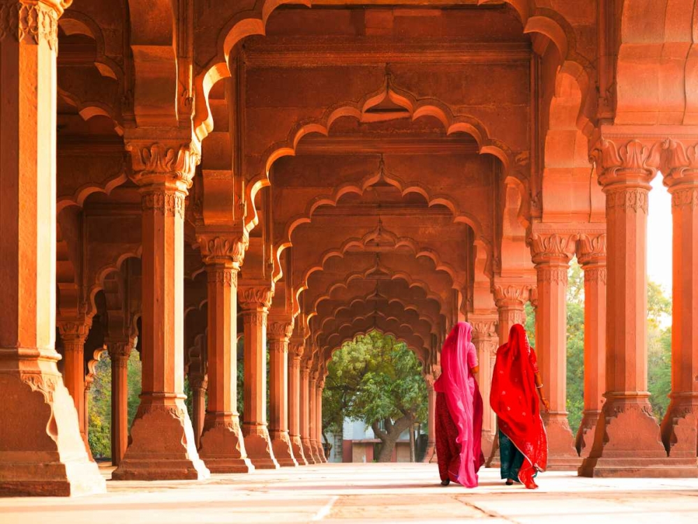 Women in traditional dress- India art print by Pangea Images for $57.95 CAD