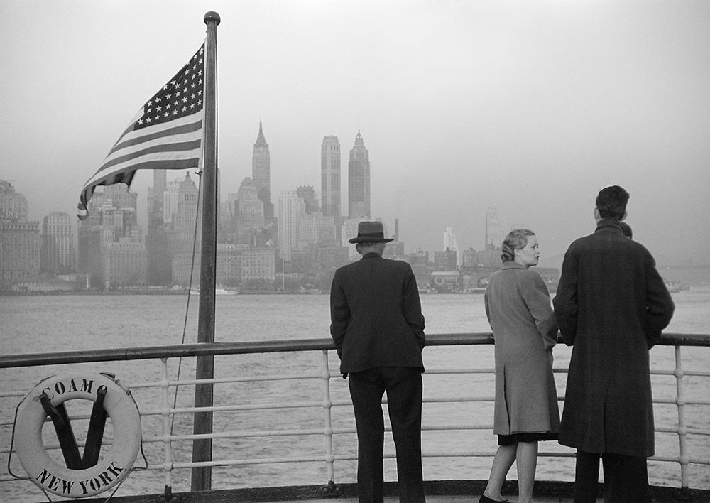 Lower Manhattan seen from the S.S. Coamo leaving New York art print by Anonymous for $57.95 CAD
