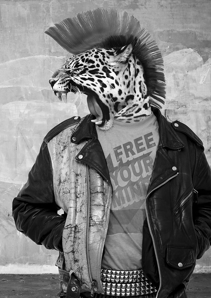 Leopunk art print by VizLab for $57.95 CAD