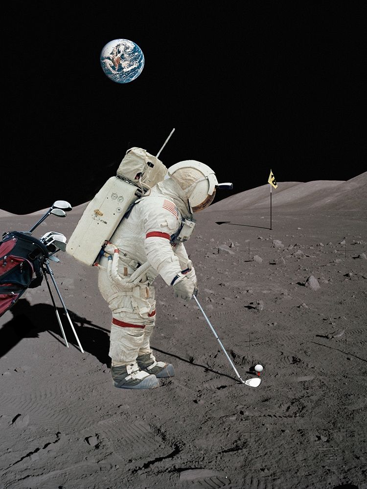 Lunar Golf - NASA art print by Astrolabs for $57.95 CAD