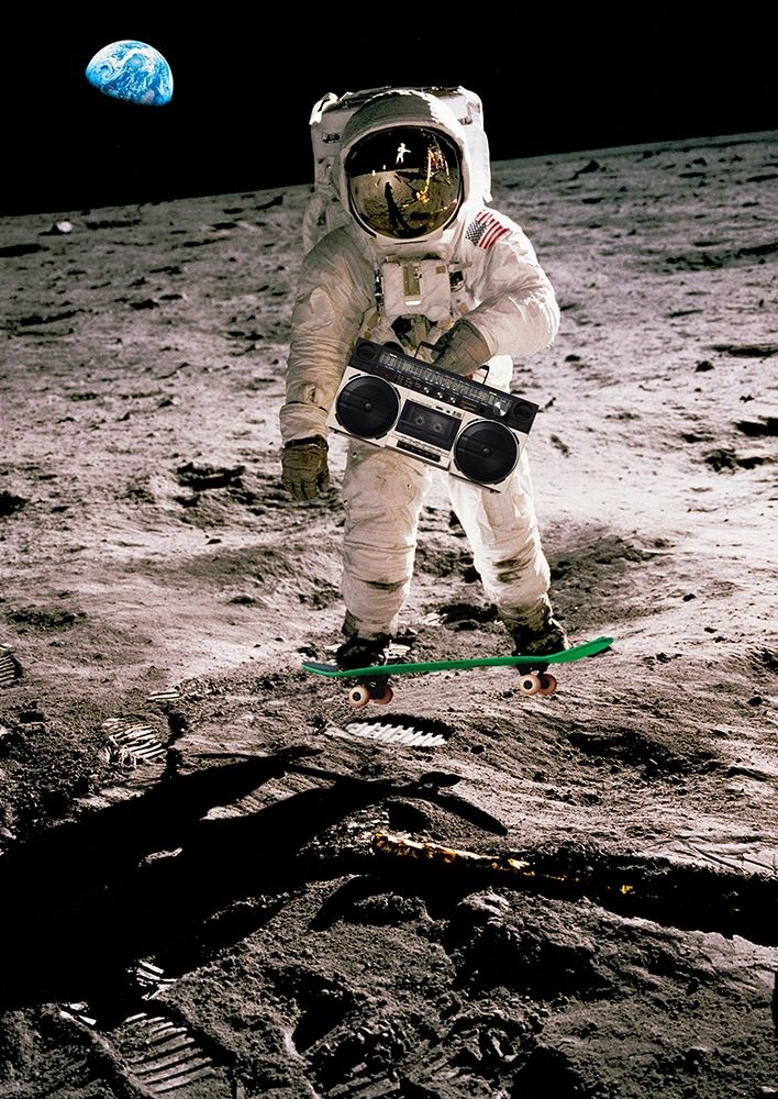 Moonskating - NASA art print by Astrolabs for $57.95 CAD