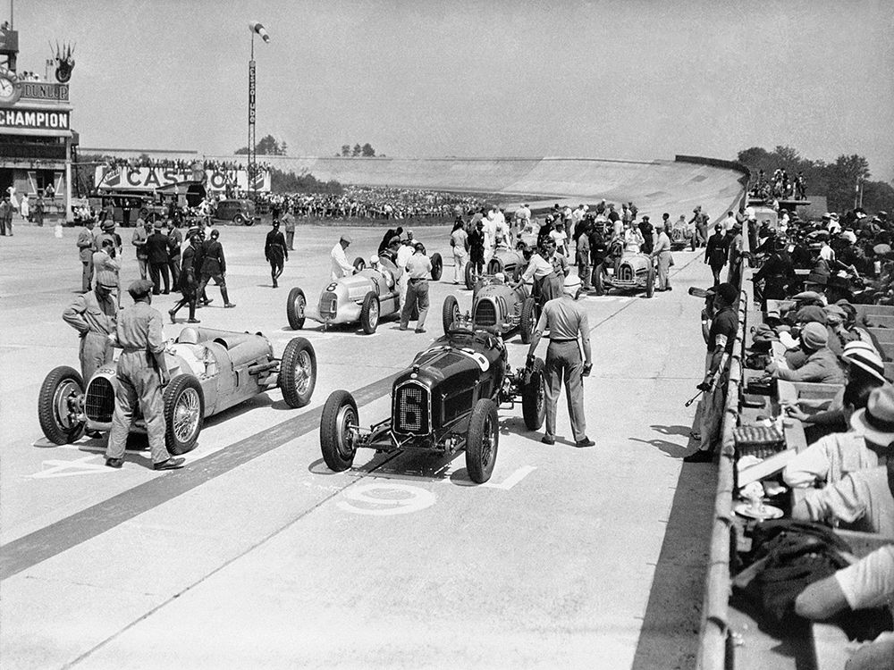 Grid of the 1934 French Grand Prix art print by Anonymous for $57.95 CAD