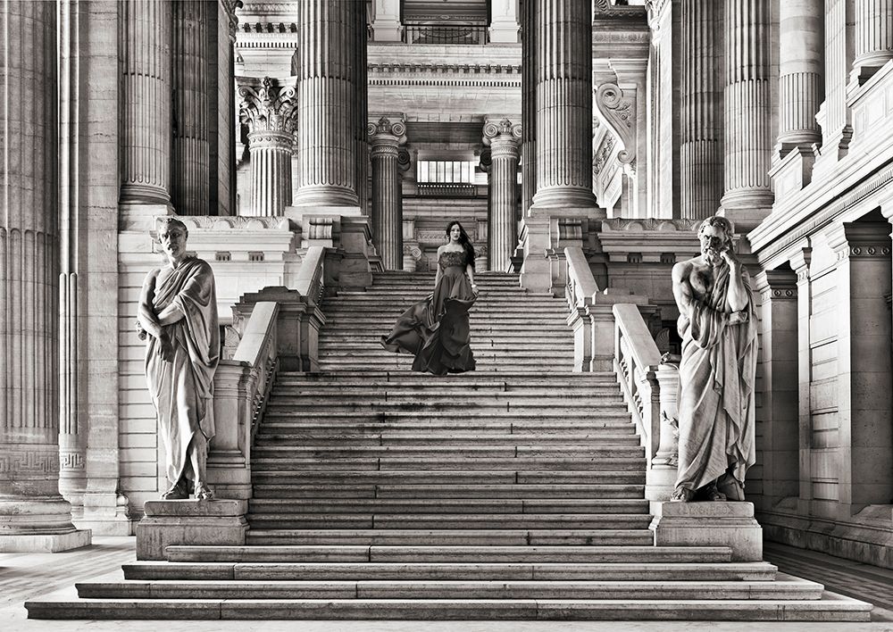 Dame a l escalier (BW) art print by Haute Photo Collection for $57.95 CAD