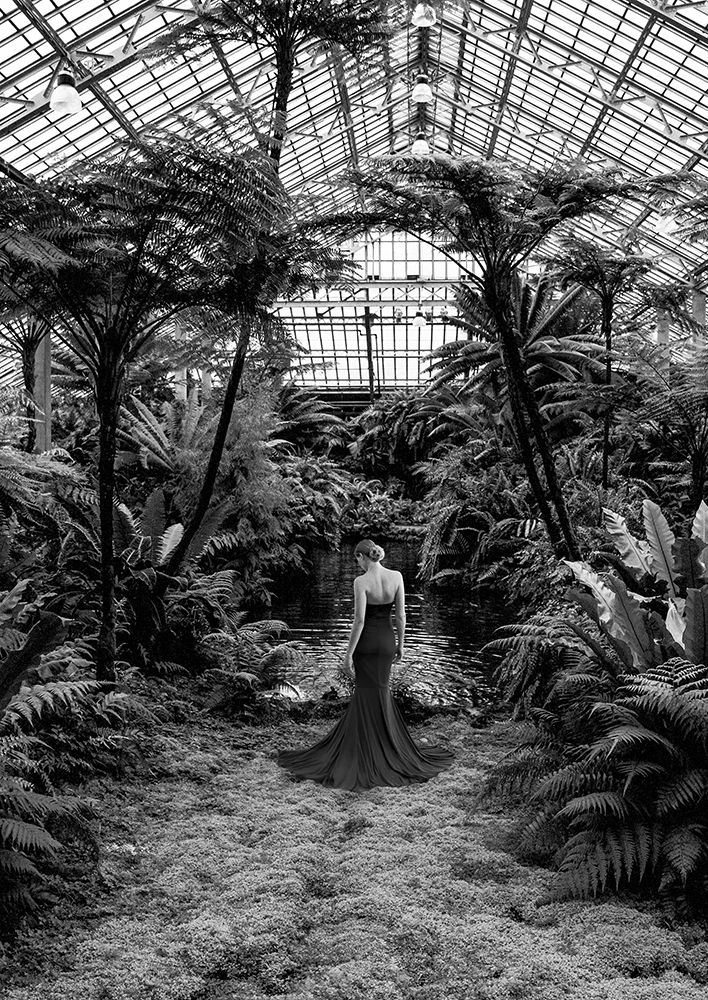 Unconventional Womenscape #2-Jardin dHiver-detail (BW) art print by Julian Lauren for $57.95 CAD