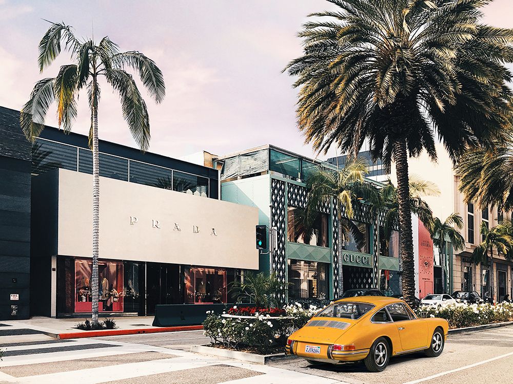 Rodeo Drive-Beverly Hills-California art print by Julian Lauren for $57.95 CAD