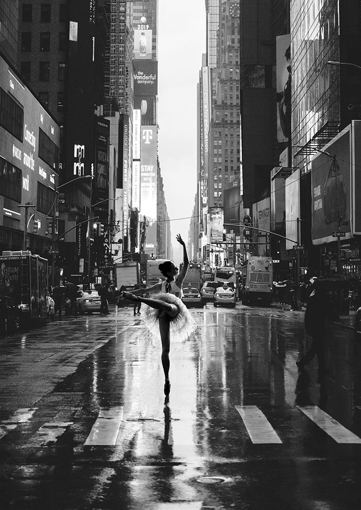 Manhattan Ballet II (BAndW) art print by Julian Lauren for $57.95 CAD
