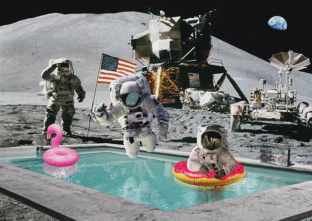Moon Pool art print by Astrolabs for $57.95 CAD