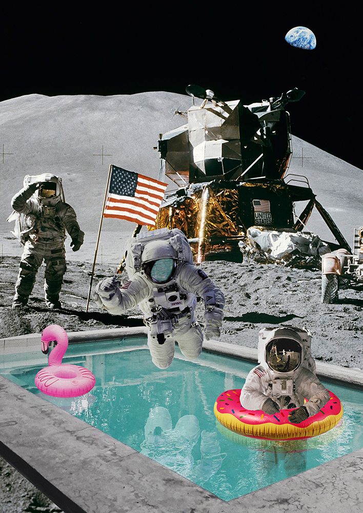 Moon Pool (detail) art print by Astrolabs for $57.95 CAD