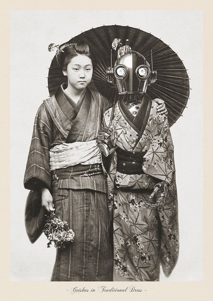 Geishas in Traditional Dress art print by Retroverse Archive for $57.95 CAD