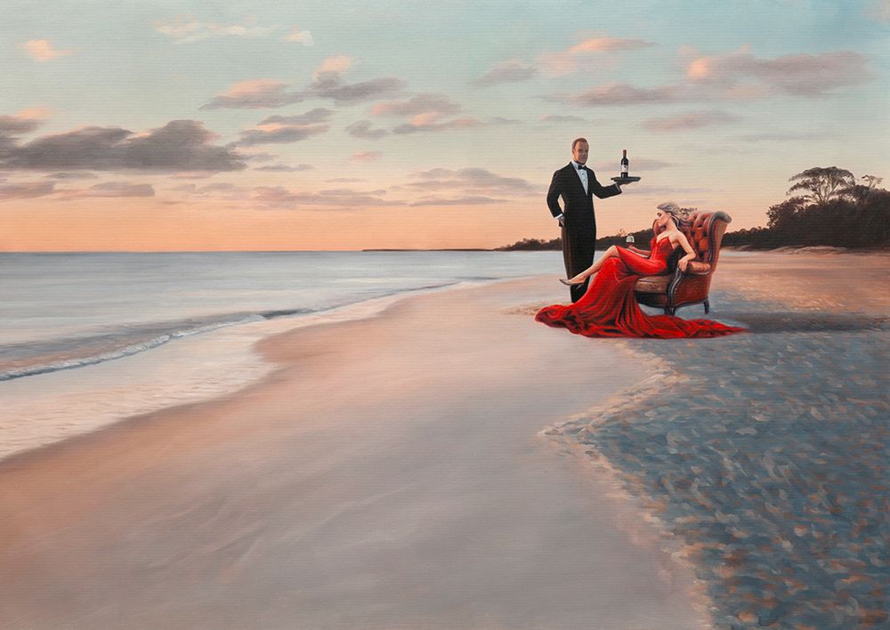 Grand Sunset (detail) art print by Pierre Benson for $57.95 CAD