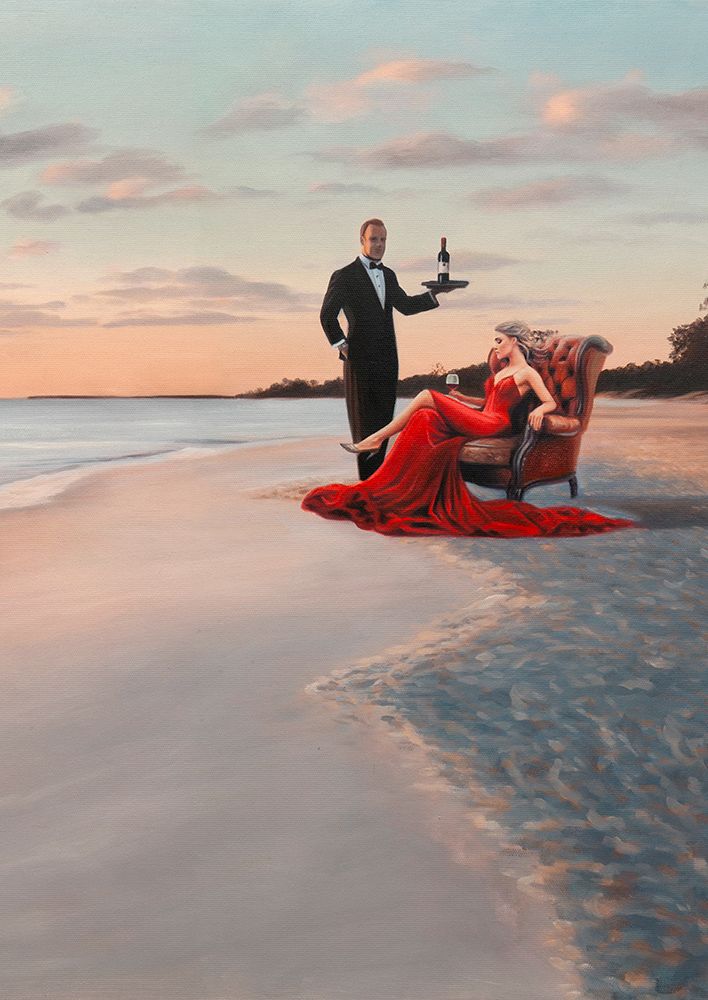 Grand Sunset (detail) art print by Pierre Benson for $57.95 CAD