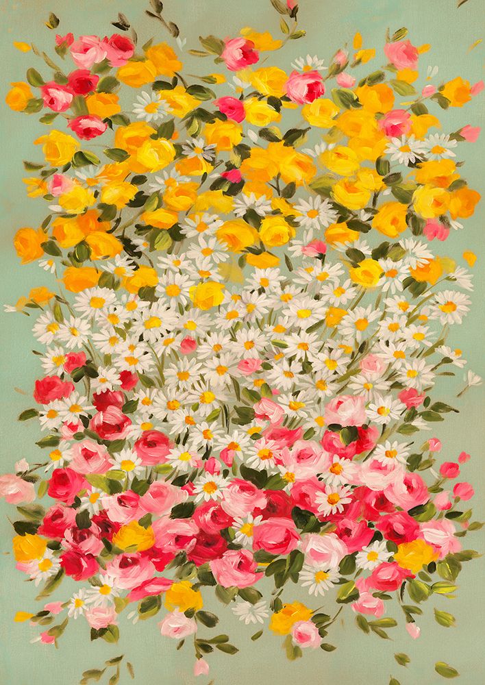 Festone di Fiori (azure) art print by Anna Borgese for $57.95 CAD